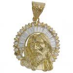 CABEZA CRISTO ORO 18KL CIRCONITAS