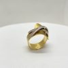 SORTIJA / ANILLO DE ORO BLANCO Y AMARILLO CON DIAMANTES 0,79ct