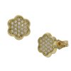 PENDIENTES FLOR ORO 18KL CIRCONITAS – 8MM