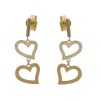 PENDIENTES CORAZONES ORO 18KL CIRCONITAS