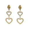 PENDIENTES CORAZONES ORO 18KL CIRCONITAS