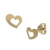 PENDIENTES CORAZON ORO 18KL CIRCONITAS