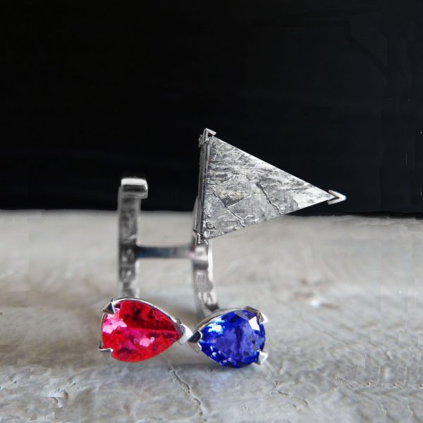 triangle ring_rubelite